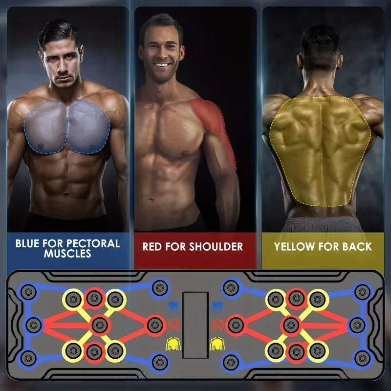 PushMax Pro™ – Color-Coded Total Upper Body Trainer Board